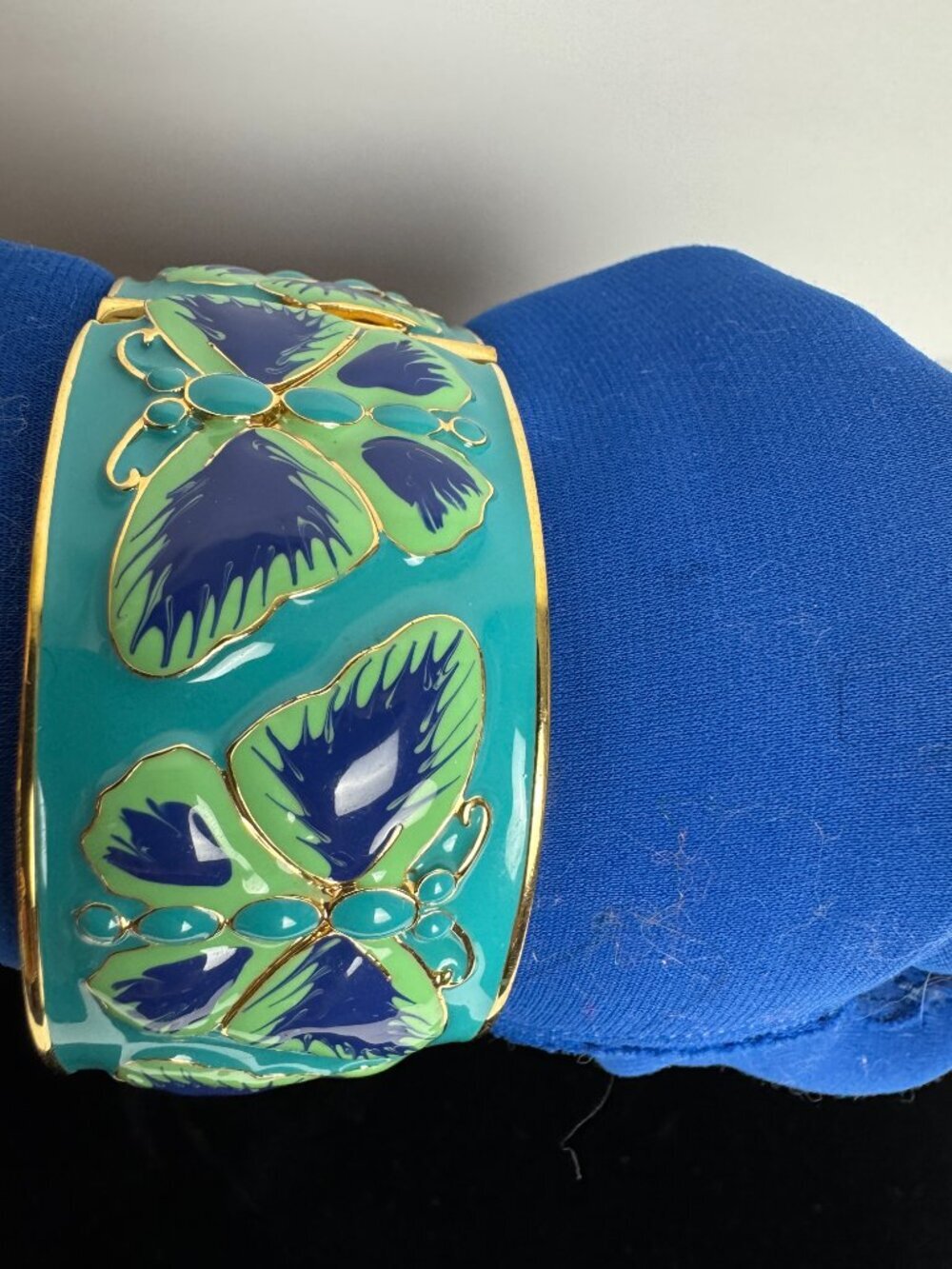 Kate Spade Enamel Butterfly Cuff Bracelet - Picture 2 of 9